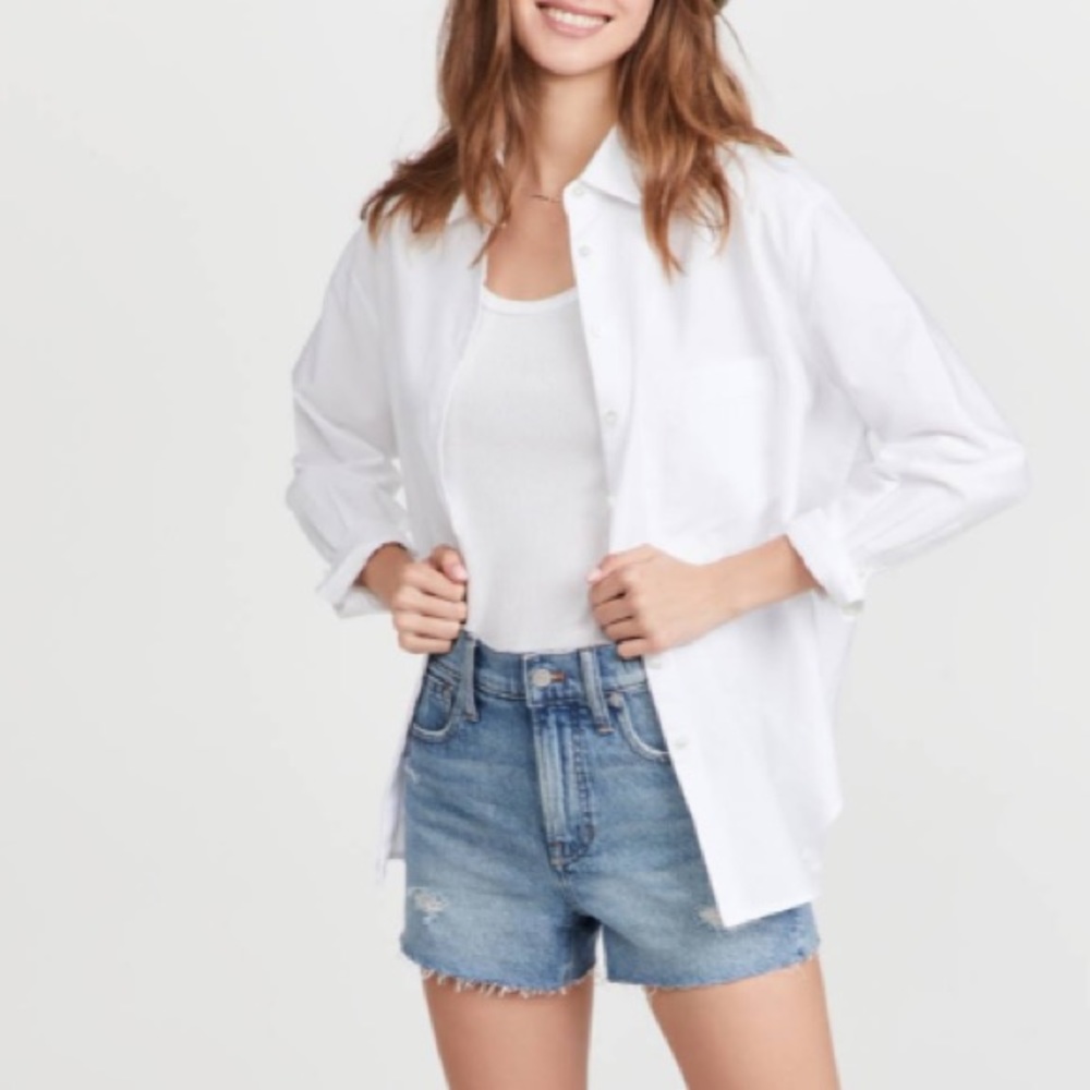 SOLD MADEWELL The Perfect Jean Short in Snyder Wash
